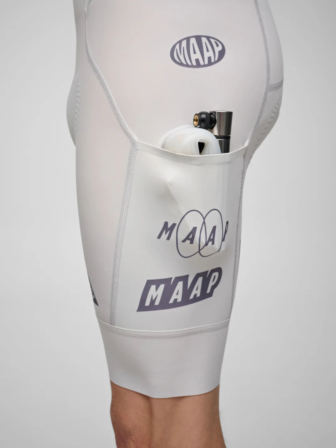 Maap Drome Team Bib Evo Cargo Men's Bib Short Radhose Ice Gray