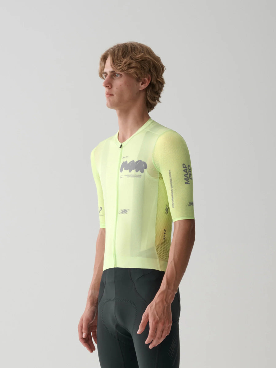 Maap Men's Aerate Pro Air Jersey 3.0 Radtrikot Shadow Lime