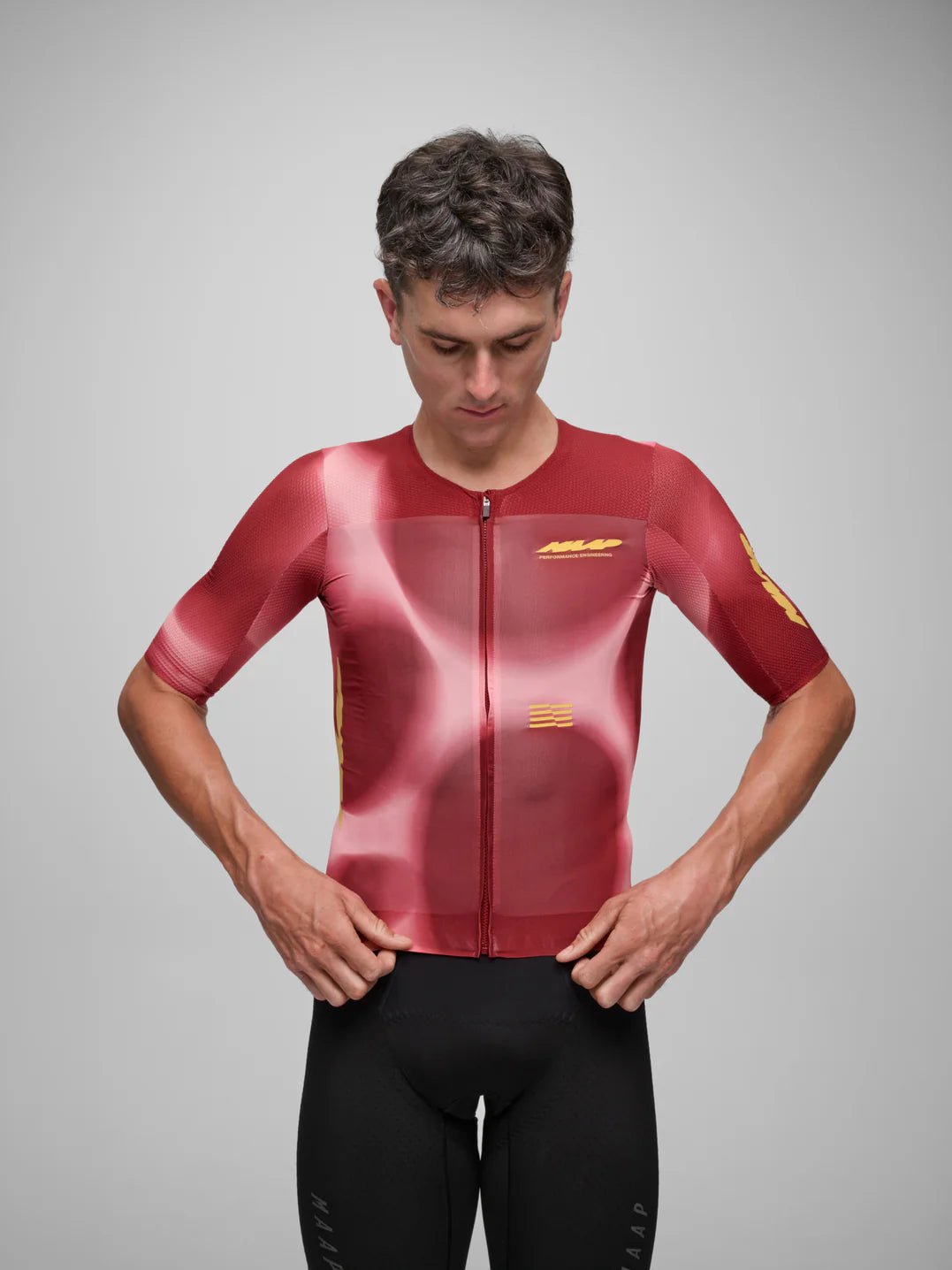 Maap Men's Void Pro Race Jersey Radtrikot Crimson Dusk