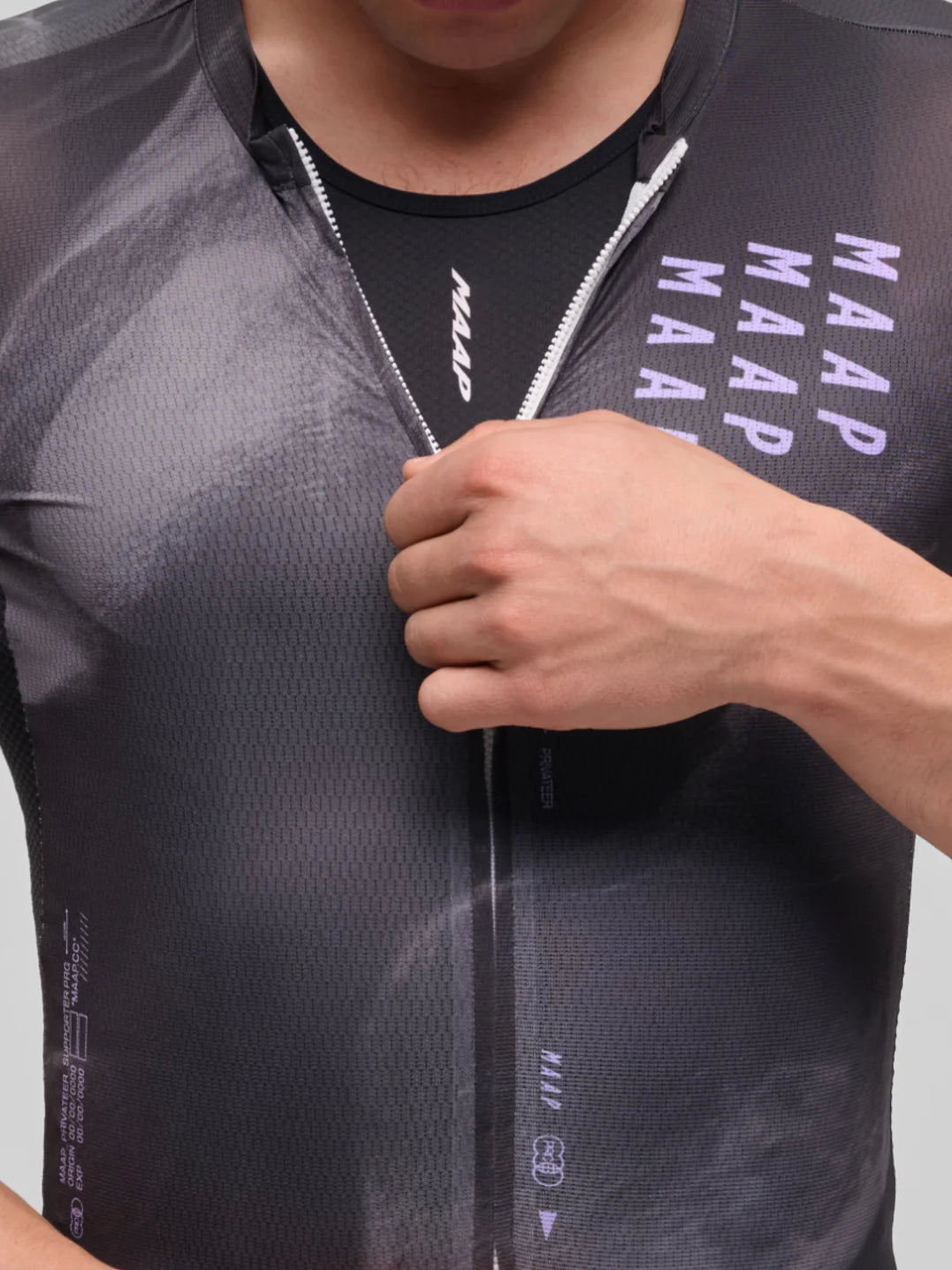 Maap Evade Pro Base Maillot de cyclisme pour homme Noir