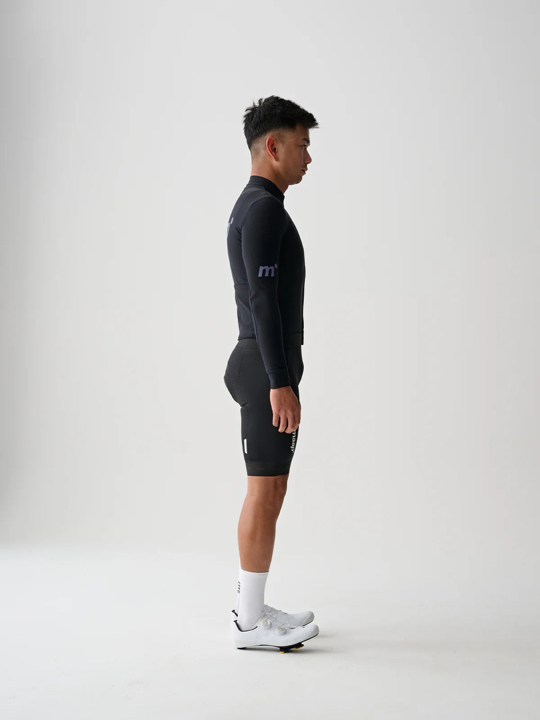 Maap Men's Thermal Training LS Jersey Radtrikot langarm Black Lavender