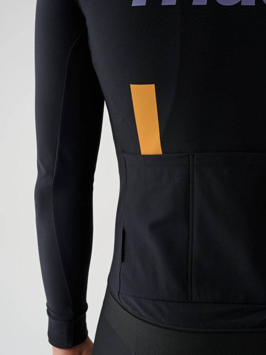 Maap Men's Thermal Training LS Jersey Radtrikot langarm Black Lavender