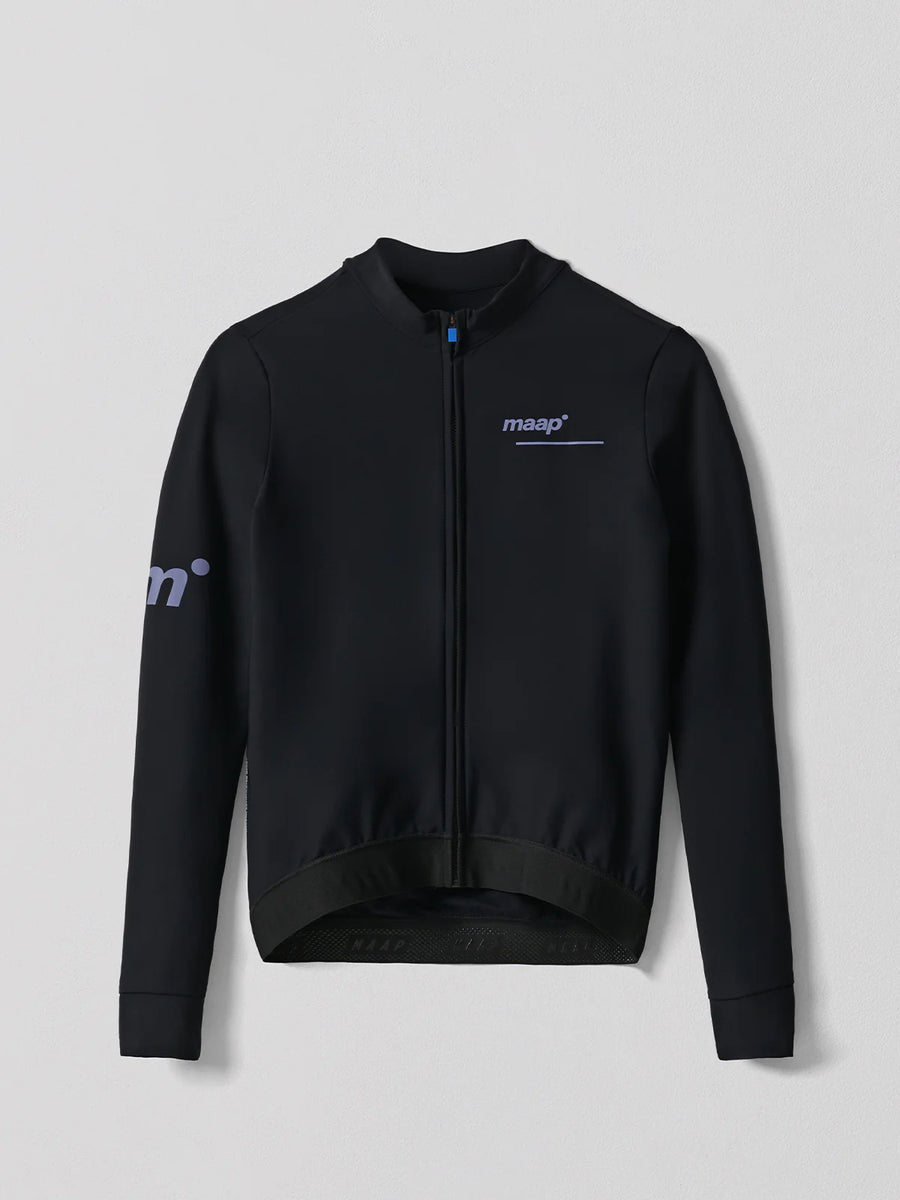 Maap Men's Thermal Training LS Jersey Radtrikot langarm Black Lavender