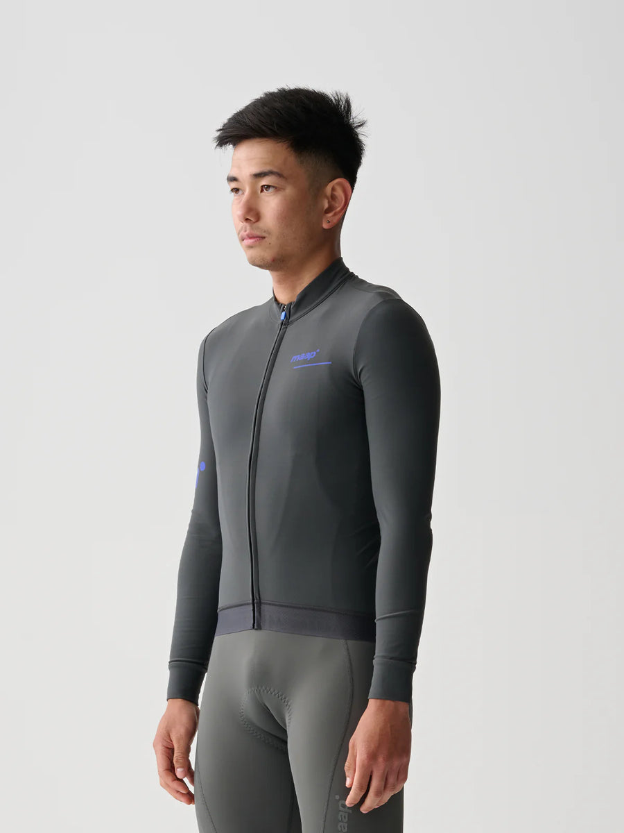 Maap Men's Thermal Training LS Jersey Radtrikot langarm Dark Shadow