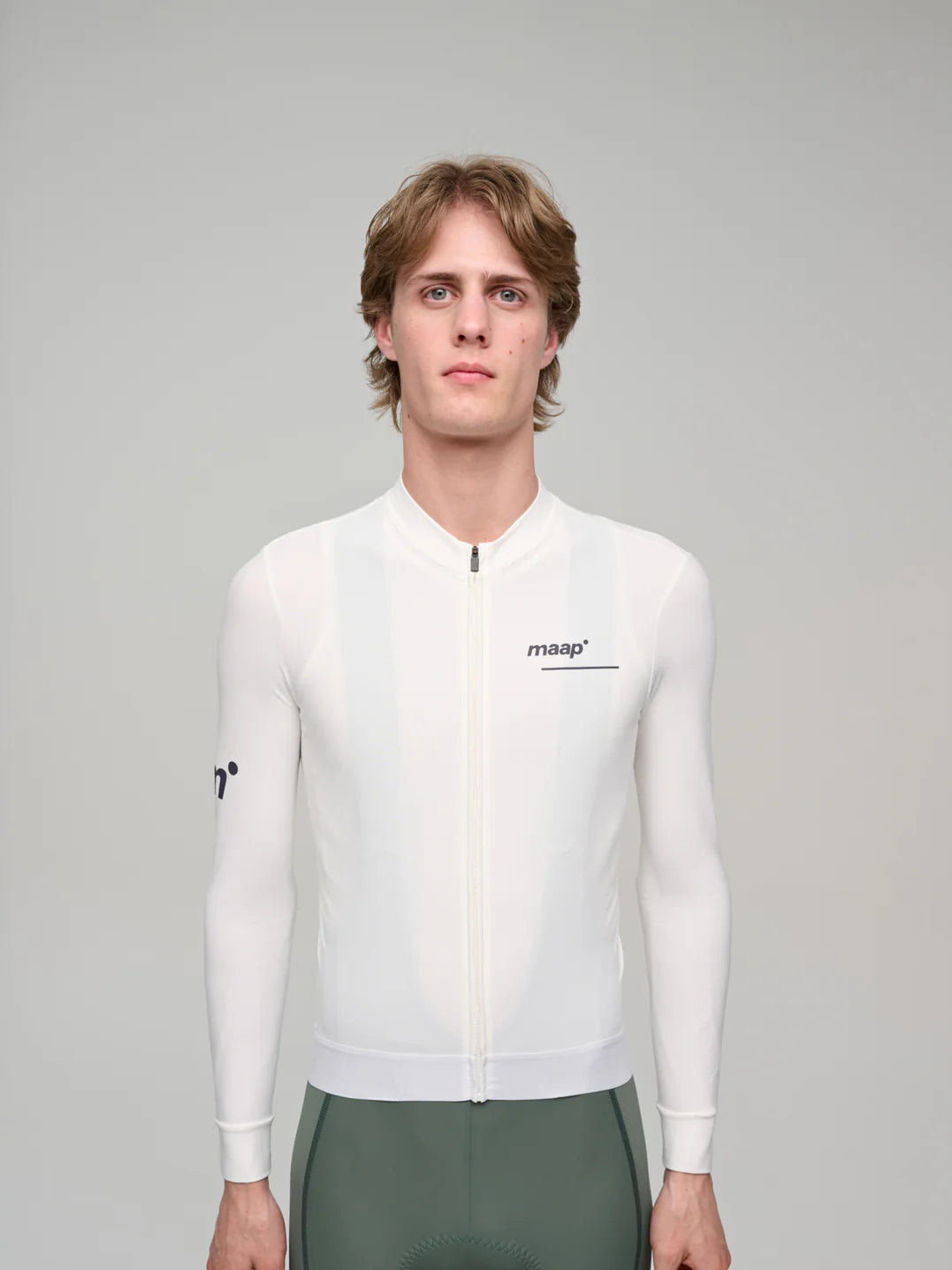 Maap Men's Thermal Training LS Jersey Radtrikot langarm White