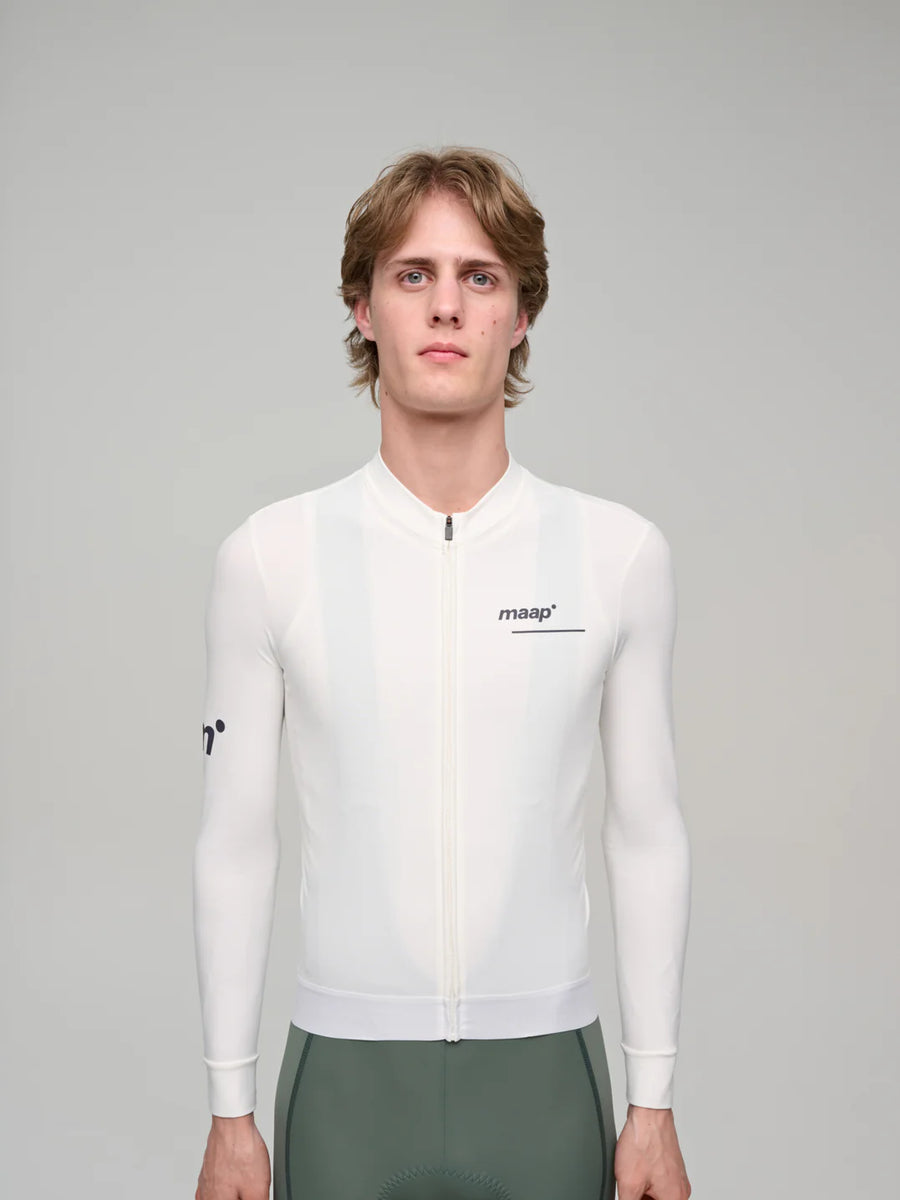 Maap Men's Thermal Training LS Jersey Radtrikot langarm White