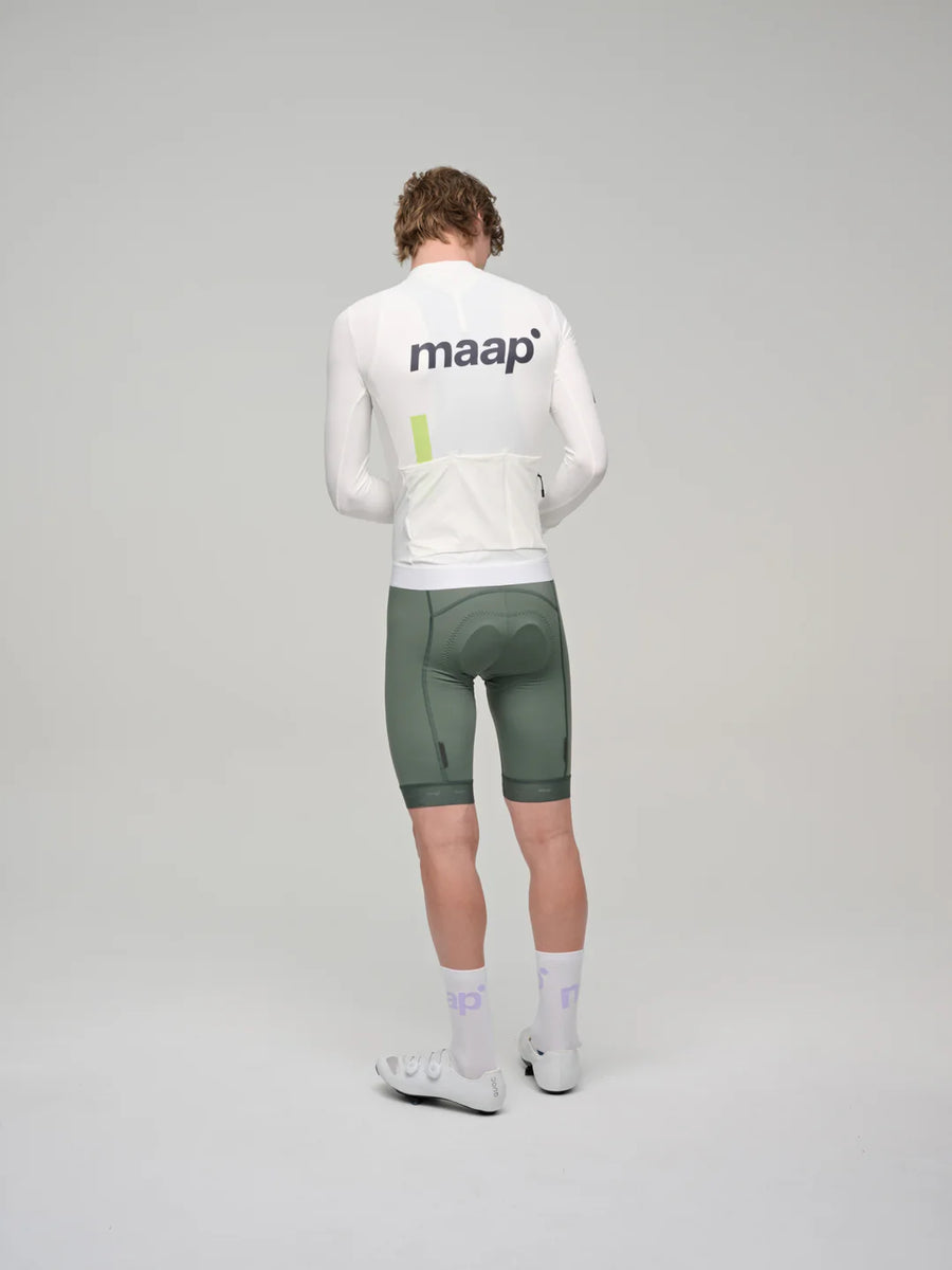 Maap Men's Thermal Training LS Jersey Radtrikot langarm White