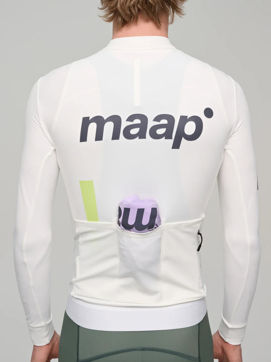 Maap Men's Thermal Training LS Jersey Radtrikot langarm White