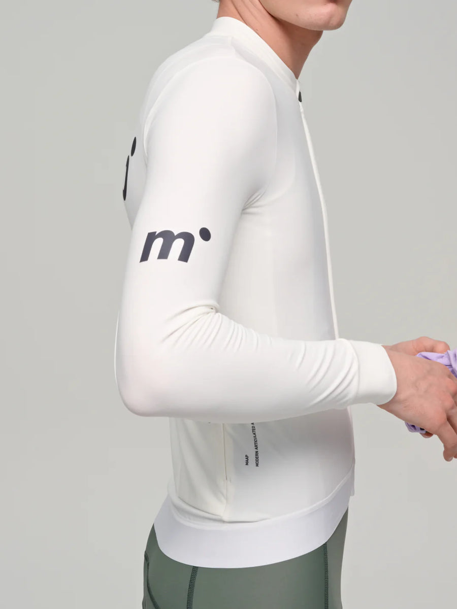 Maap Men's Thermal Training LS Jersey Radtrikot langarm White