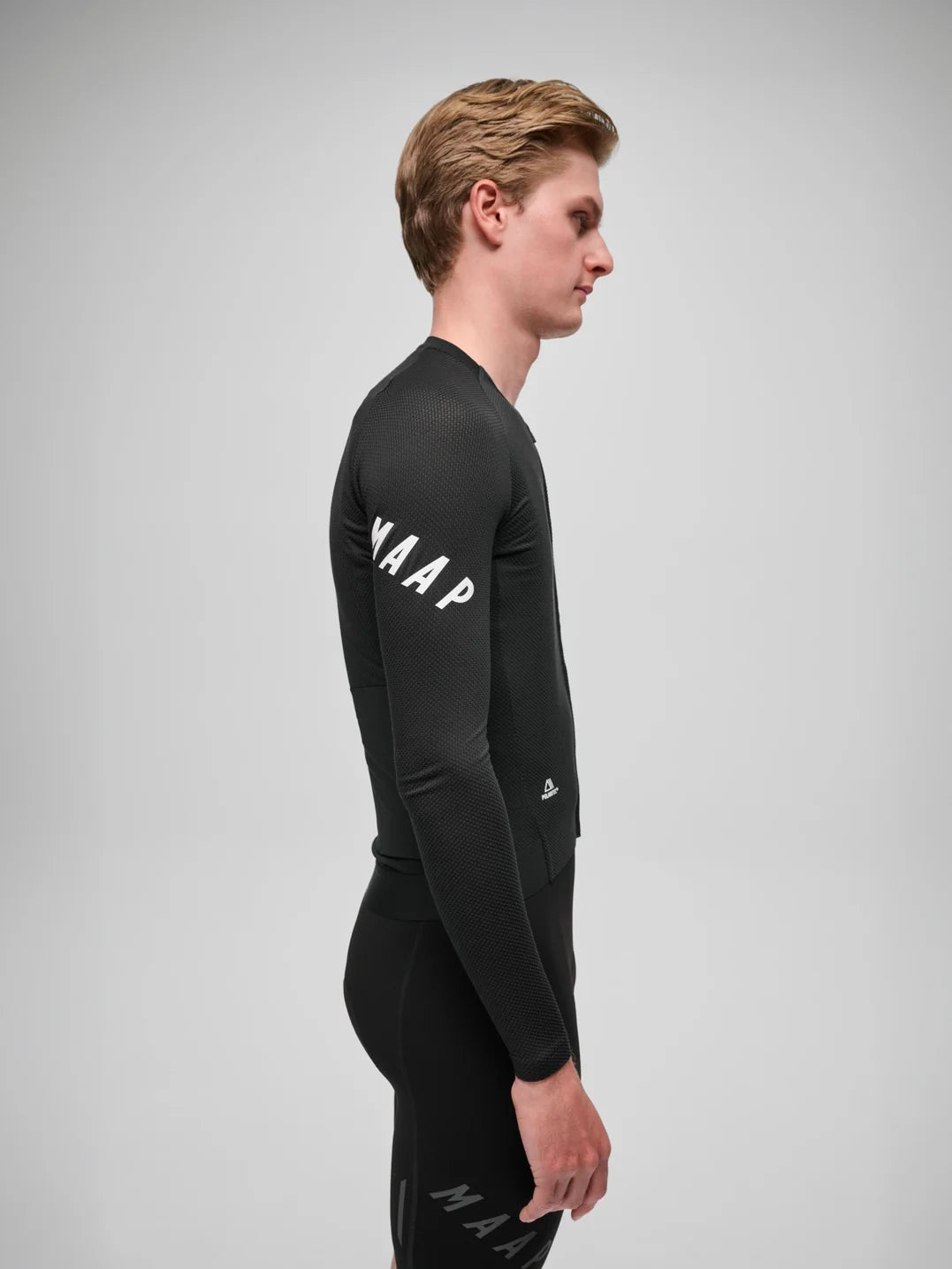 Maap Men's Apex Aeon LS Jersey Radtrikot langarm Black/White