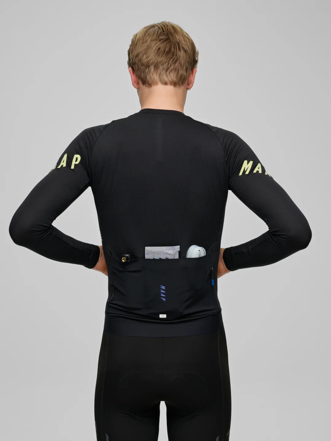 Maap Men's Aeon LS Jersey Radtrikot langarm Black