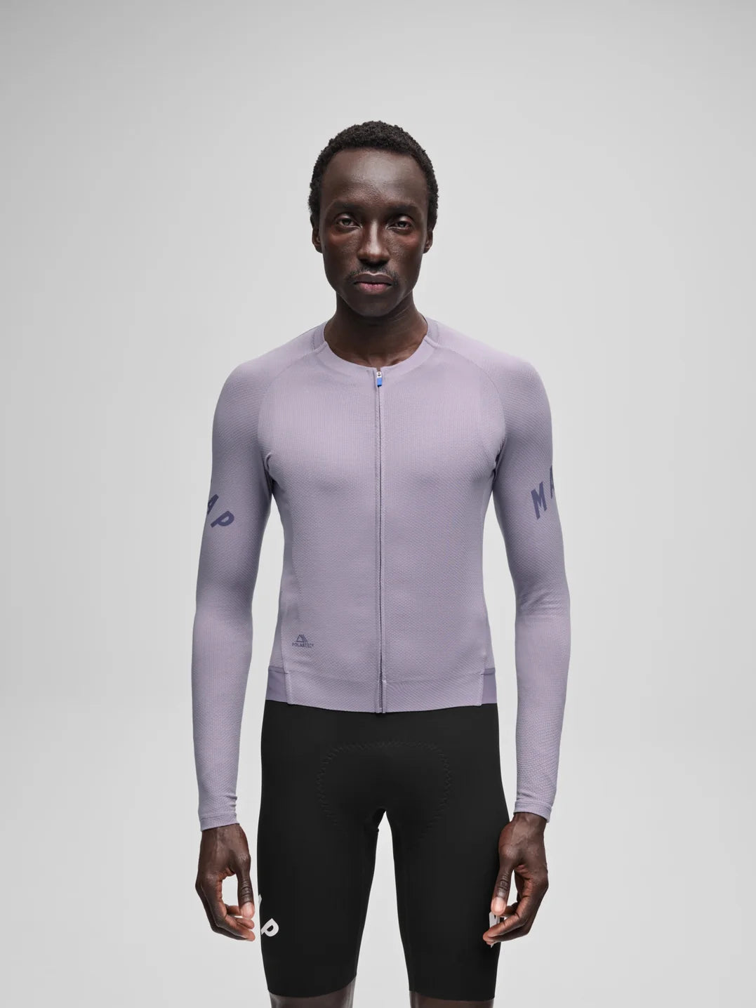 Maap Men's Apex Aeon LS Jersey Radtrikot langarm Lavender Grey