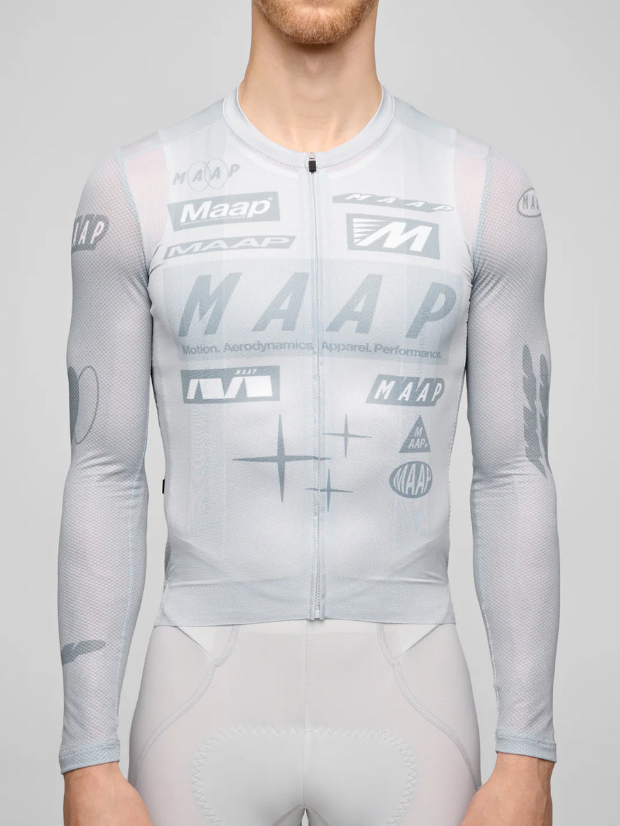 Maap Men's Drome Pro Air LS Jersey 3.0 Radtrikot langarm Ice Gray