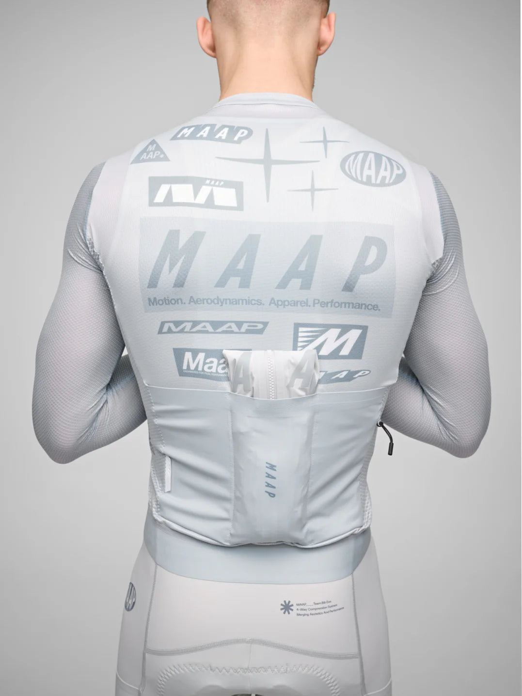 Maap Men's Drome Pro Air LS Jersey 3.0 Radtrikot langarm Ice Gray