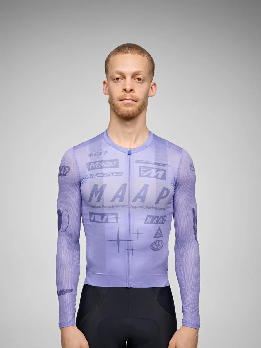 Maap Men's Drome Pro Air LS Jersey 3.0 Radtrikot langarm Lavender