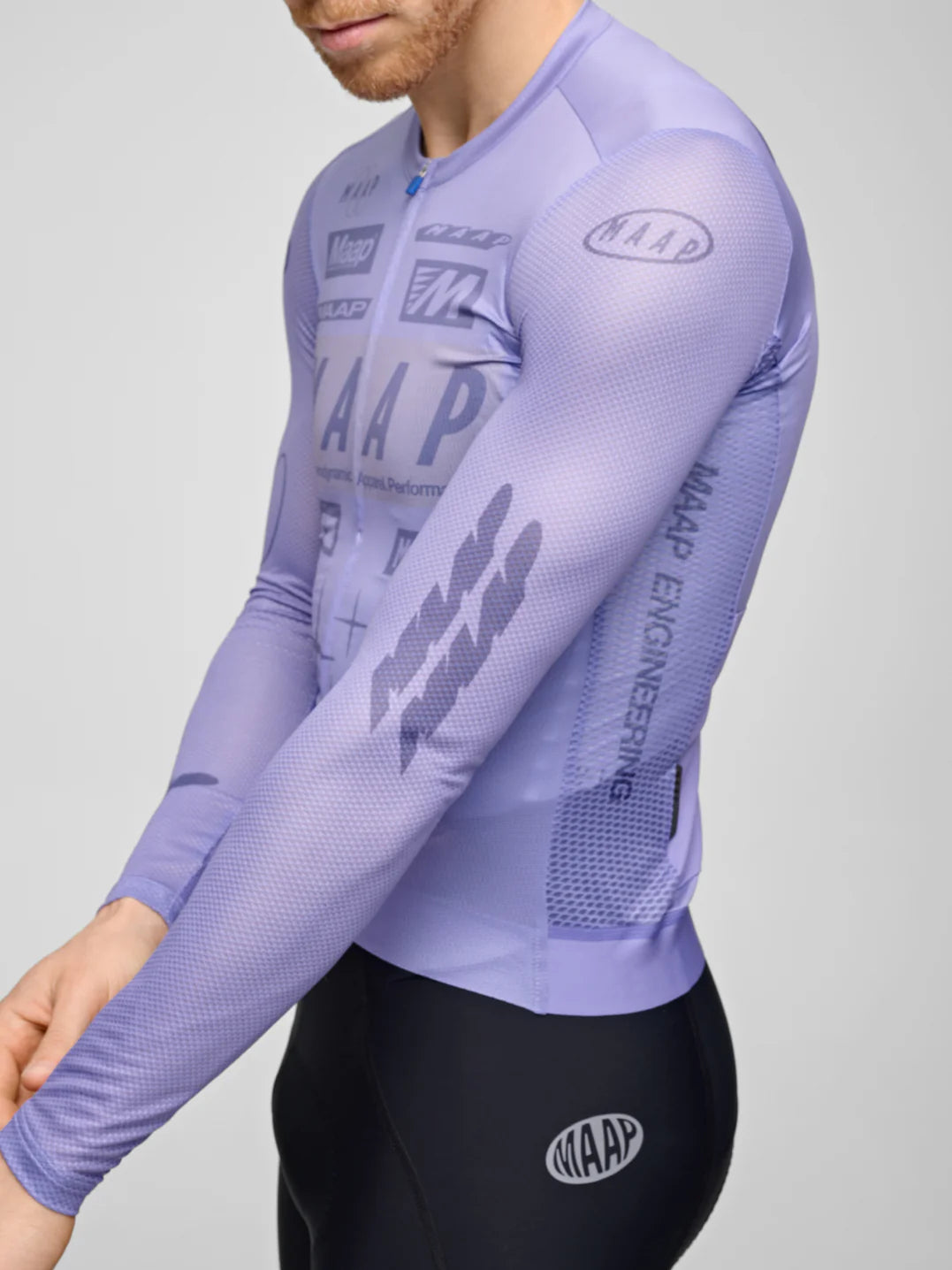 Maap Men's Drome Pro Air LS Jersey 3.0 Radtrikot langarm Lavender
