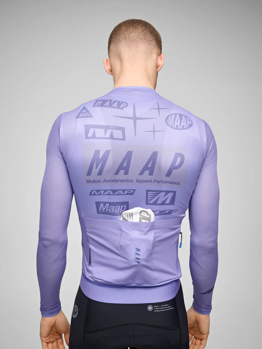 Maap Men's Drome Pro Air LS Jersey 3.0 Radtrikot langarm Lavender