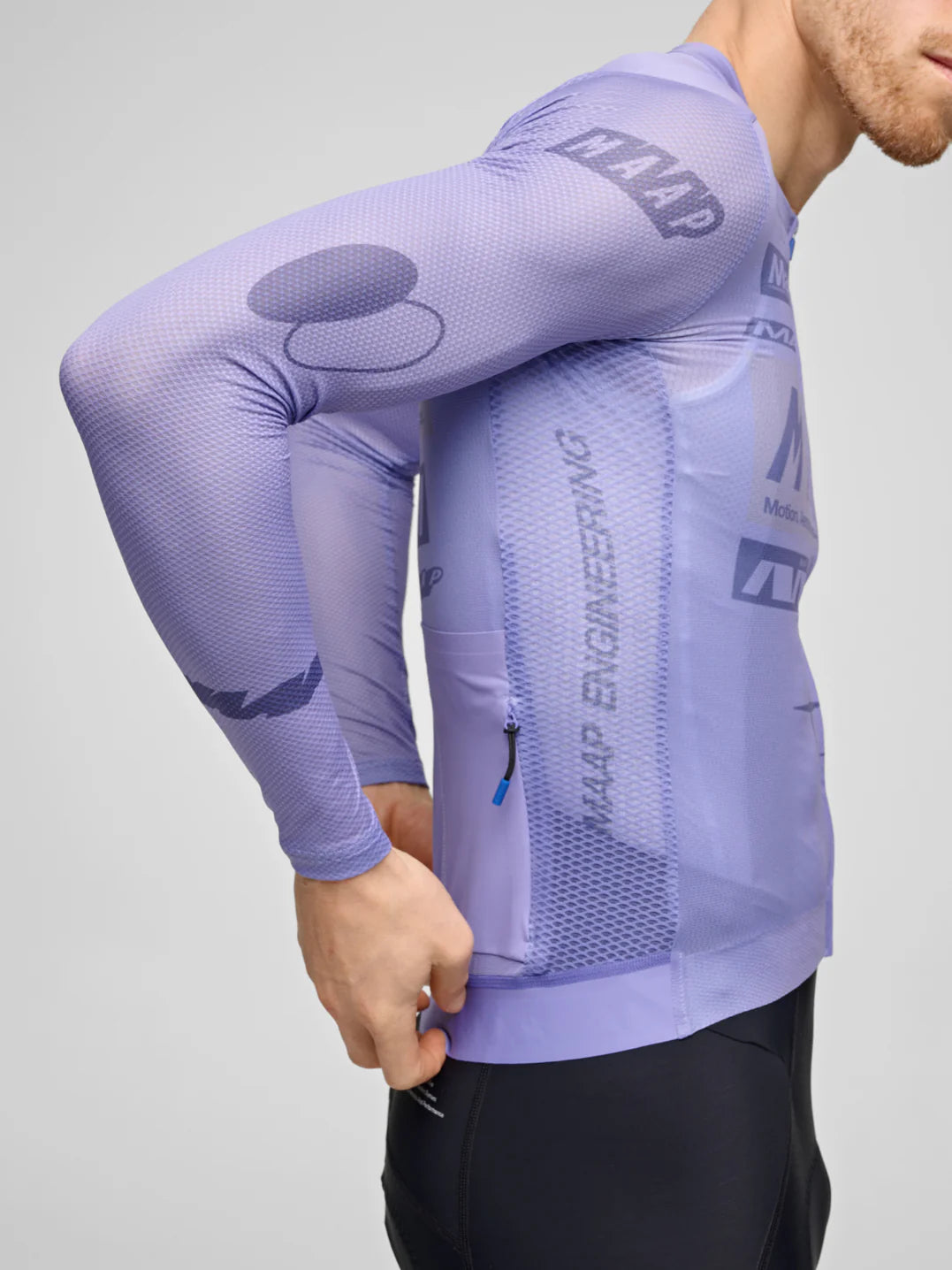Maap Men's Drome Pro Air LS Jersey 3.0 Radtrikot langarm Lavender