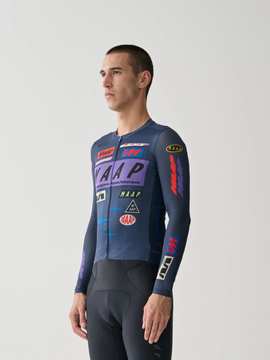 Maap Men's Drome Pro Air LS Jersey 3.0 Radtrikot langarm Midnight
