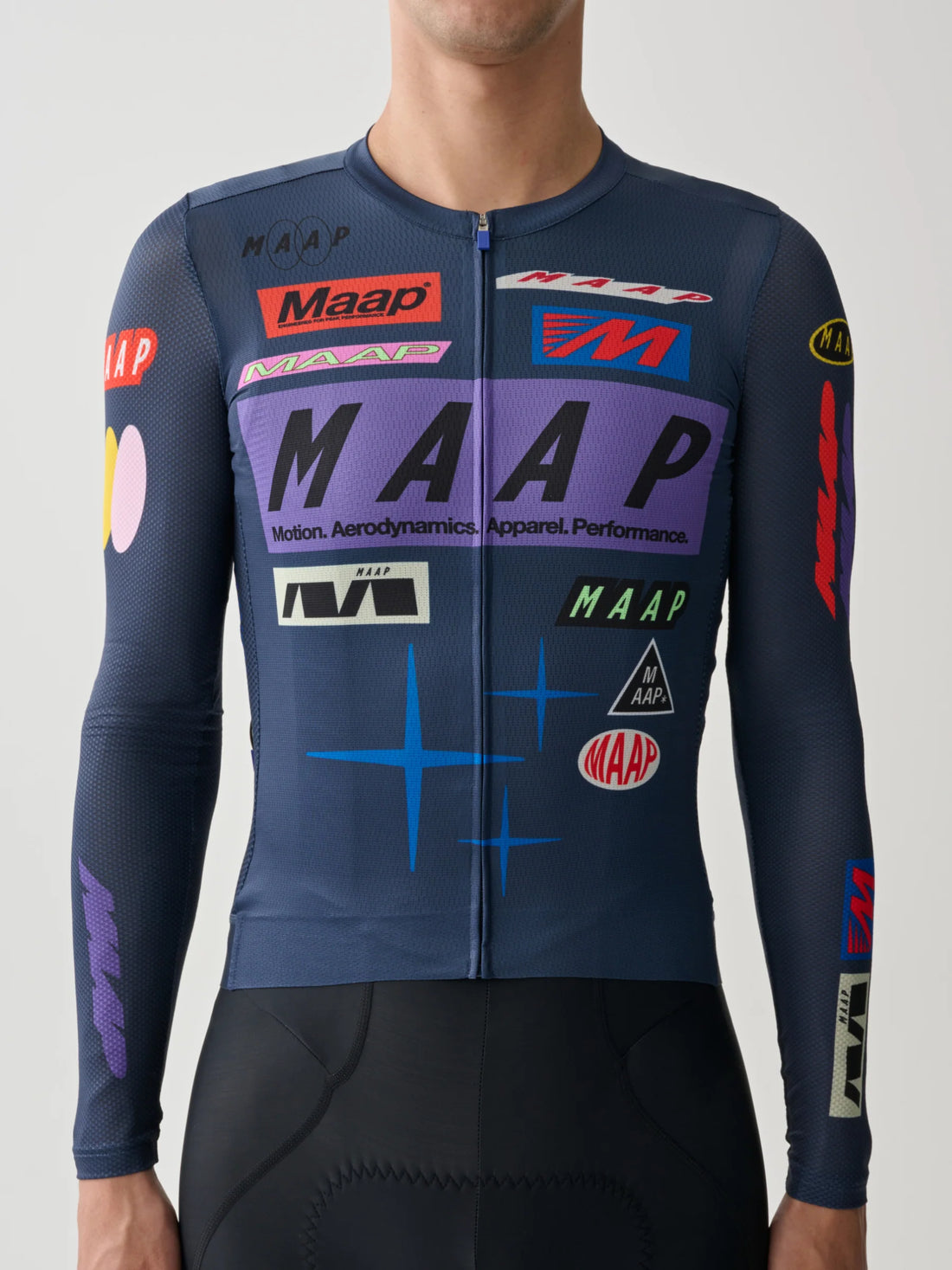 Maap Men's Drome Pro Air LS Jersey 3.0 Radtrikot langarm Midnight