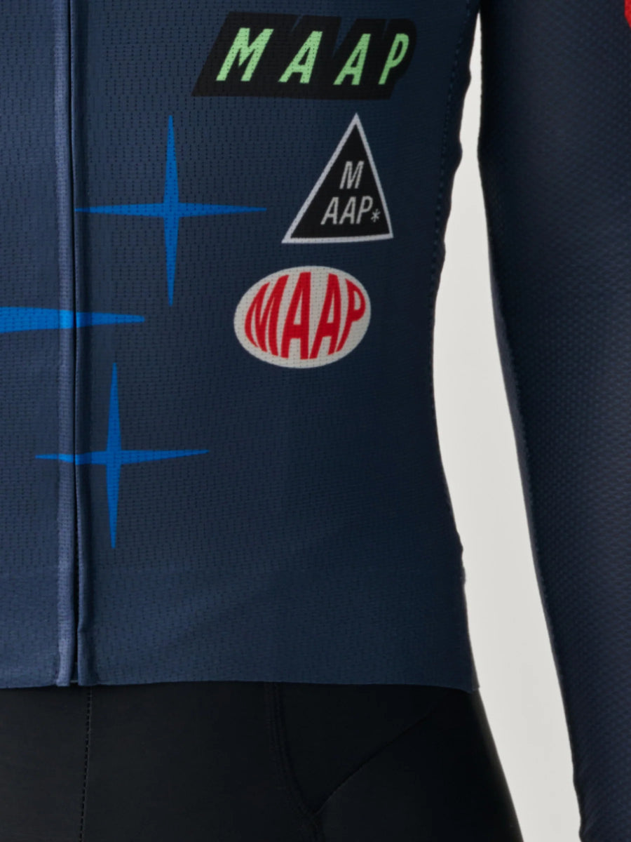 Maap Men's Drome Pro Air LS Jersey 3.0 Radtrikot langarm Midnight