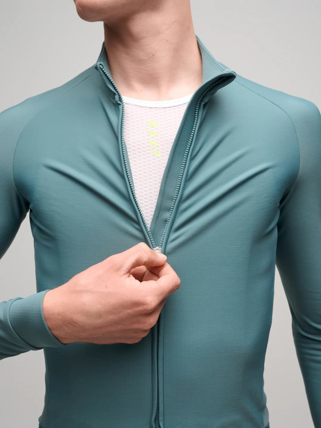 Maap Men's Aeon Thermal LS Jersey Radtrikot langarm Atlantic