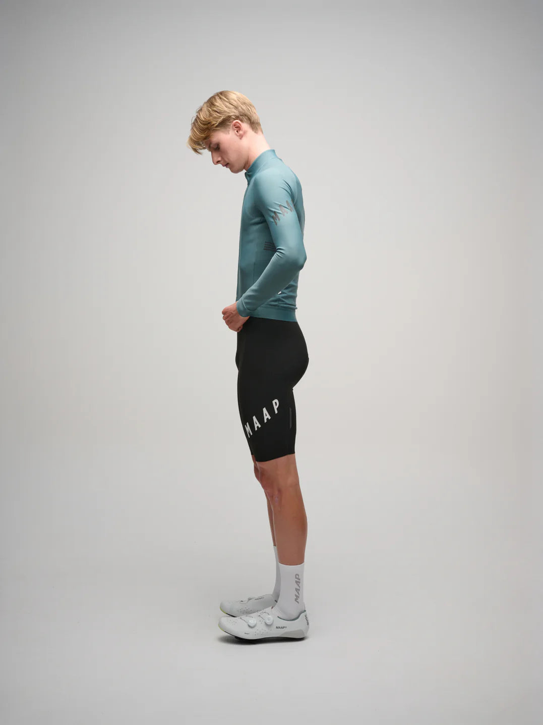 Maap Men's Aeon Thermal LS Jersey Radtrikot langarm Atlantic