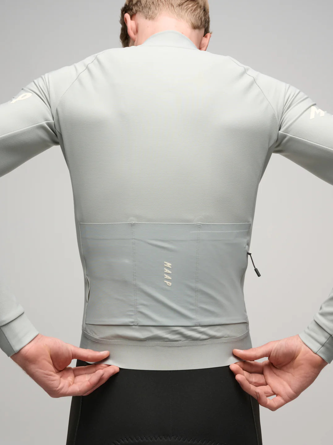 Maap Men's Aeon Thermal LS Jersey Radtrikot langarm Graystone