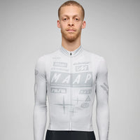Maap Men's Drome Thermal Long Sleeve Jersey Radtrikot langarm Ice Gray