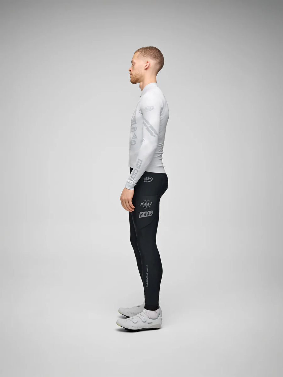 Maap Men's Drome Thermal Long Sleeve Jersey Radtrikot langarm Ice Gray