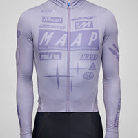 Maap Men's Drome Thermal Long Sleeve Jersey Radtrikot langarm Silver Bullet