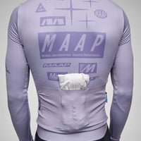 Maap Men's Drome Thermal Long Sleeve Jersey Radtrikot langarm Silver Bullet