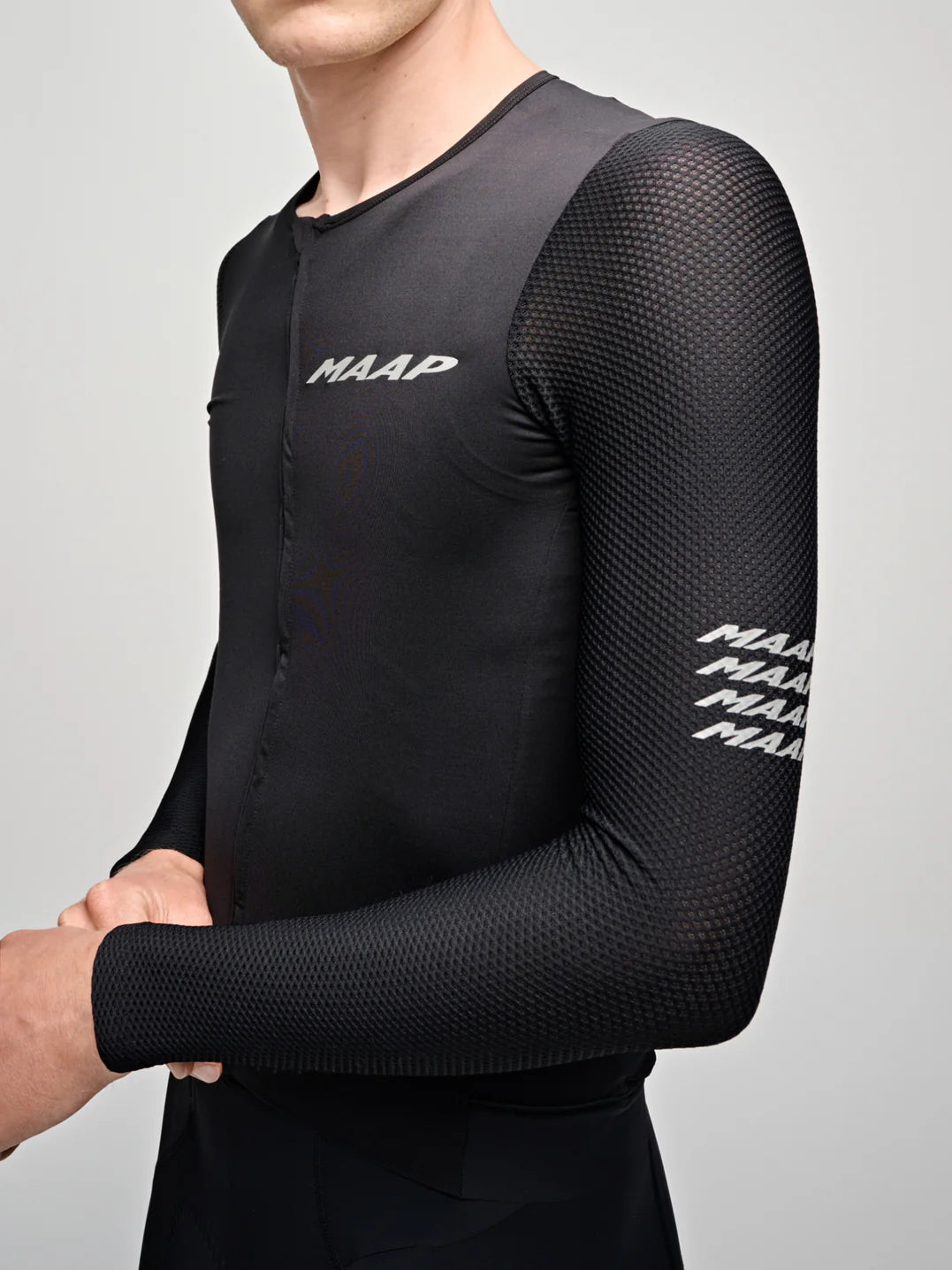 Maap Men's Emerge LS Jersey Radtrikot langarm Black