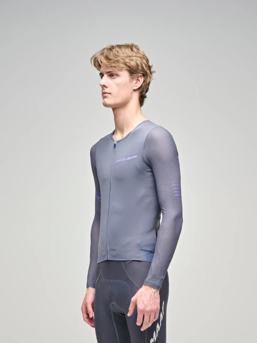 Maap Men's Emerge LS Jersey Radtrikot langarm Galaxy Blue