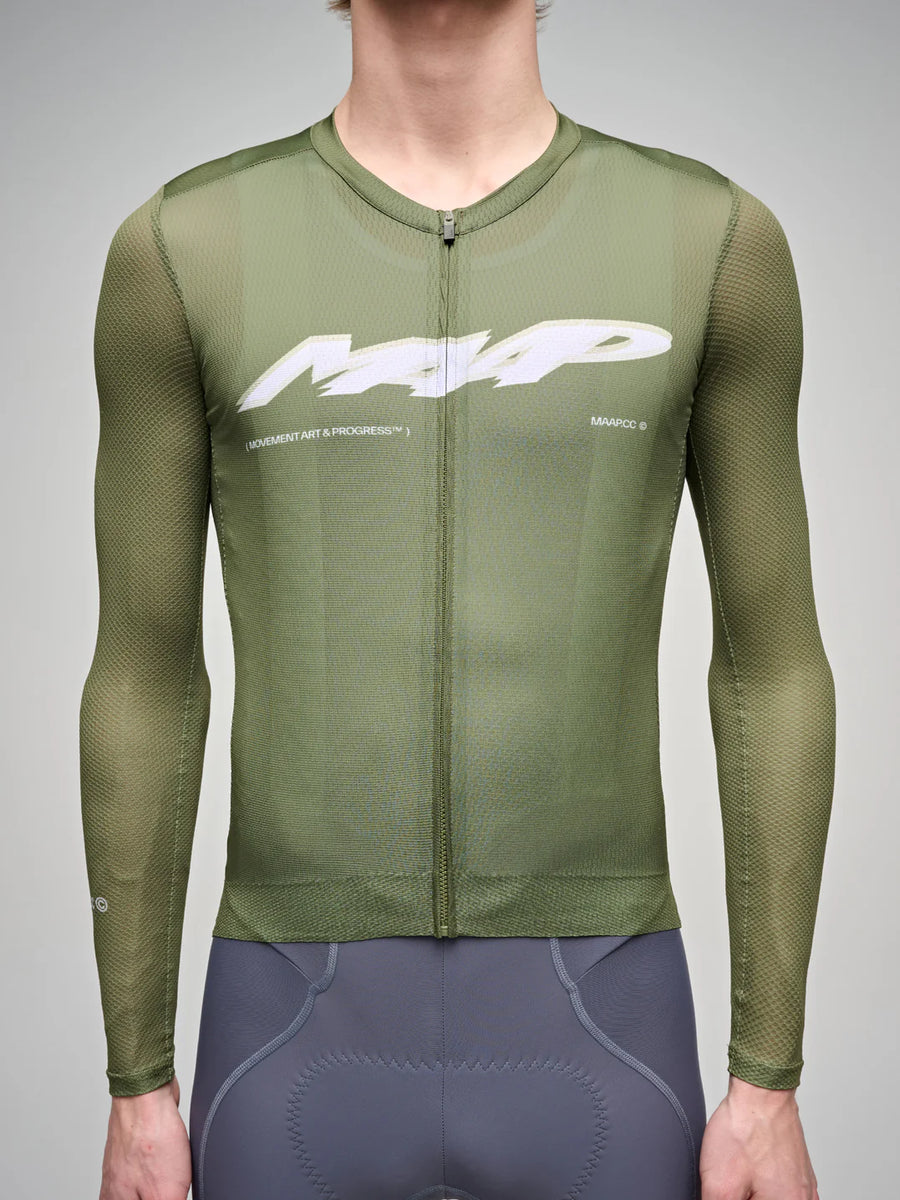 Maap Men's Blaze Pro Air LS Jersey 3.0 Radtrikot langarm Jungle Green