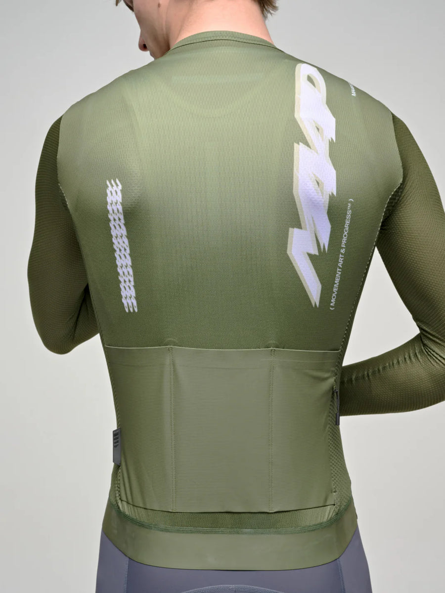 Maap Men's Blaze Pro Air LS Jersey 3.0 Radtrikot langarm Jungle Green
