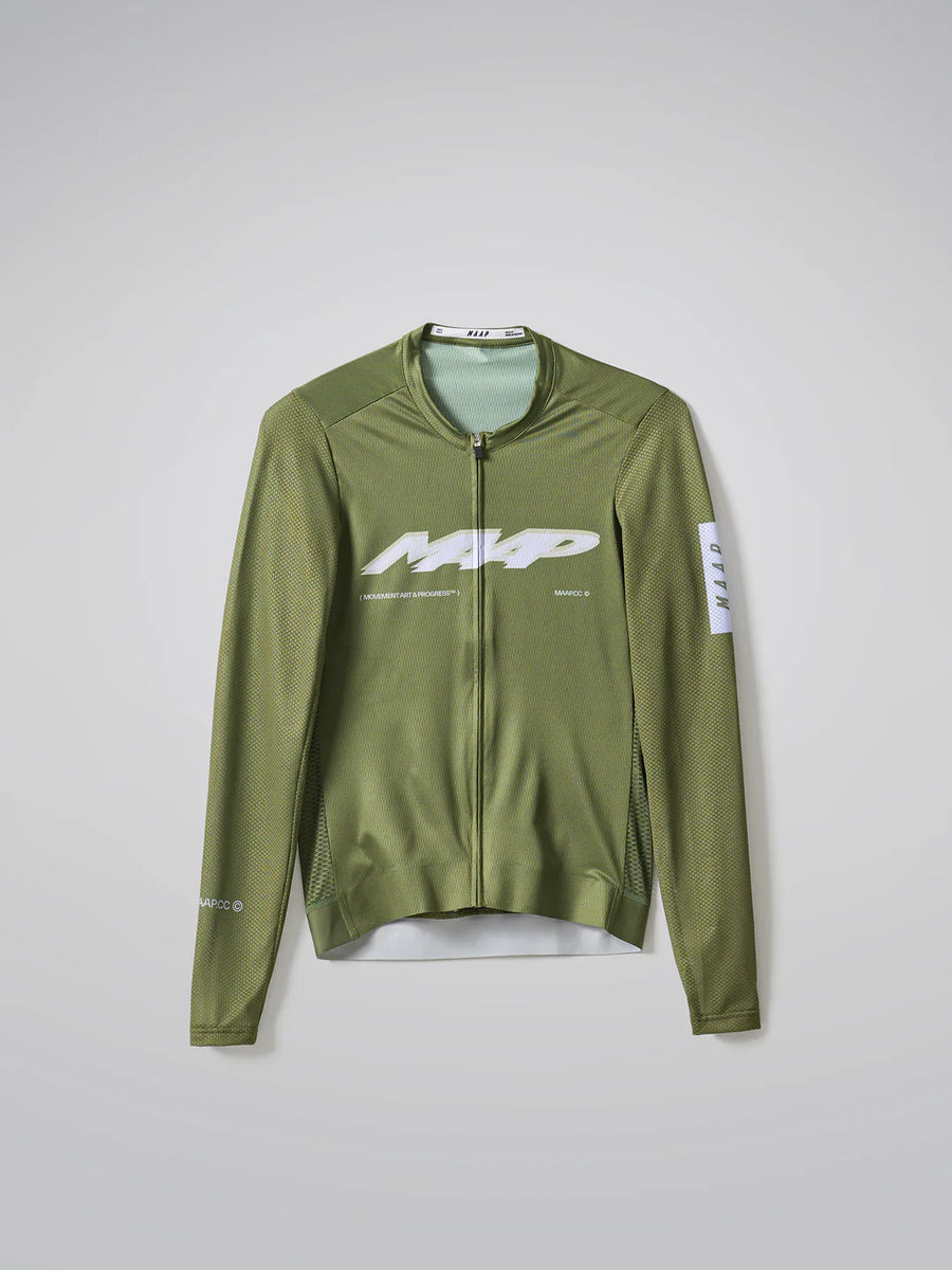 Maap Men's Blaze Pro Air LS Jersey 3.0 Radtrikot langarm Jungle Green