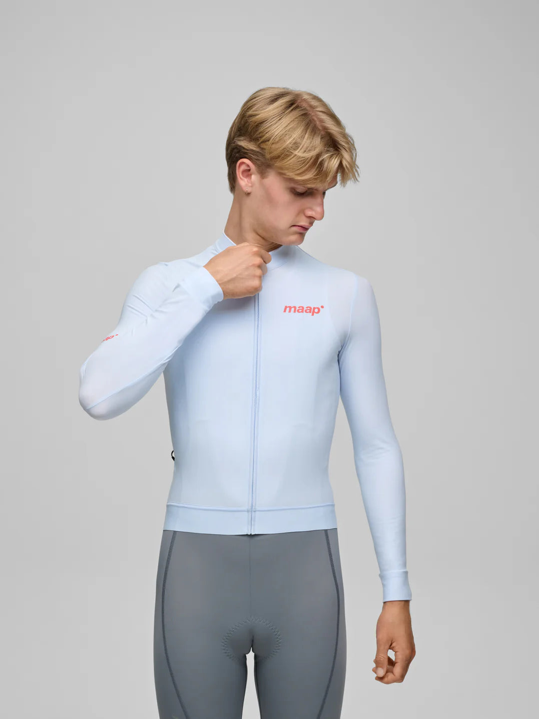 Maap Men's Thermal Training LS Jersey Radtrikot langarm Blue Finch
