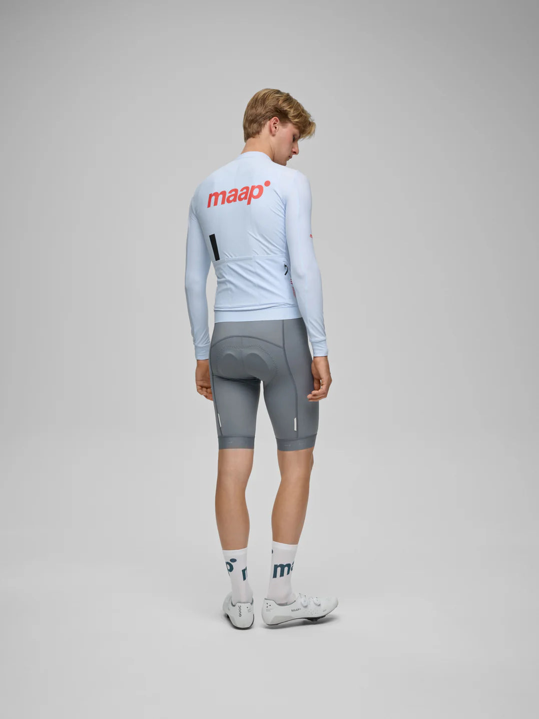 Maap Men's Thermal Training LS Jersey Radtrikot langarm Blue Finch