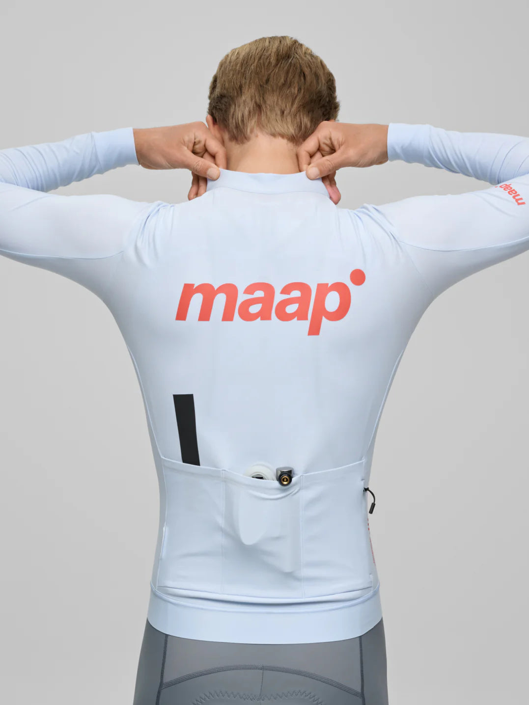 Maap Men's Thermal Training LS Jersey Radtrikot langarm Blue Finch