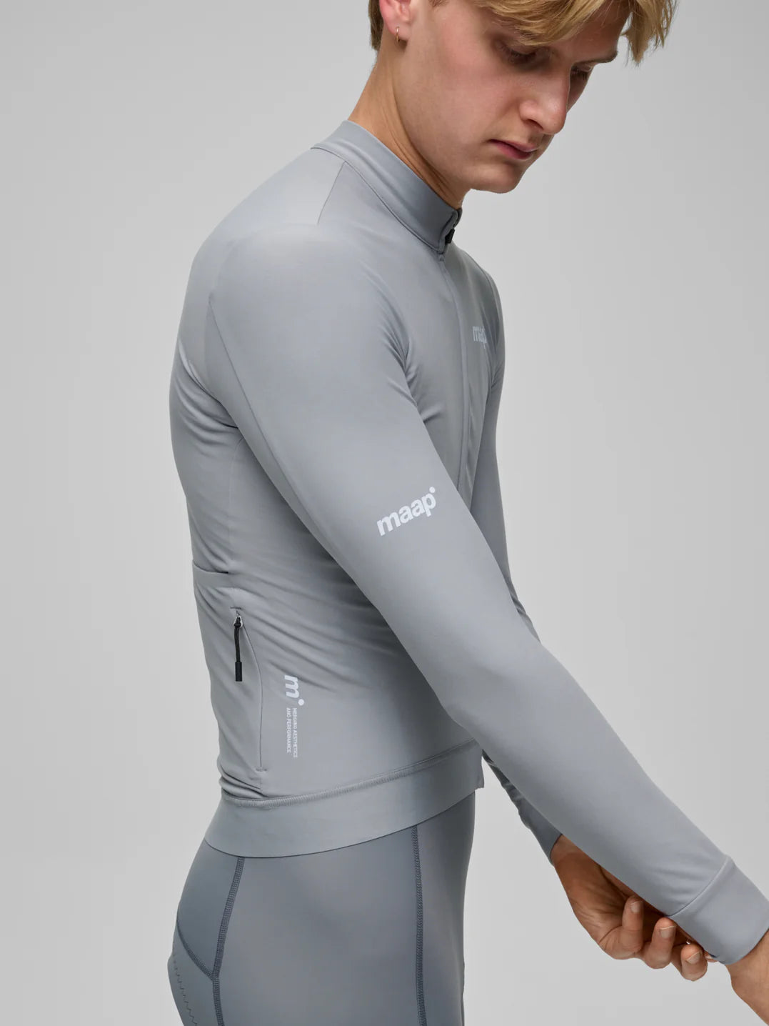 Maap Men's Thermal Training LS Jersey Radtrikot langarm Trade Winds