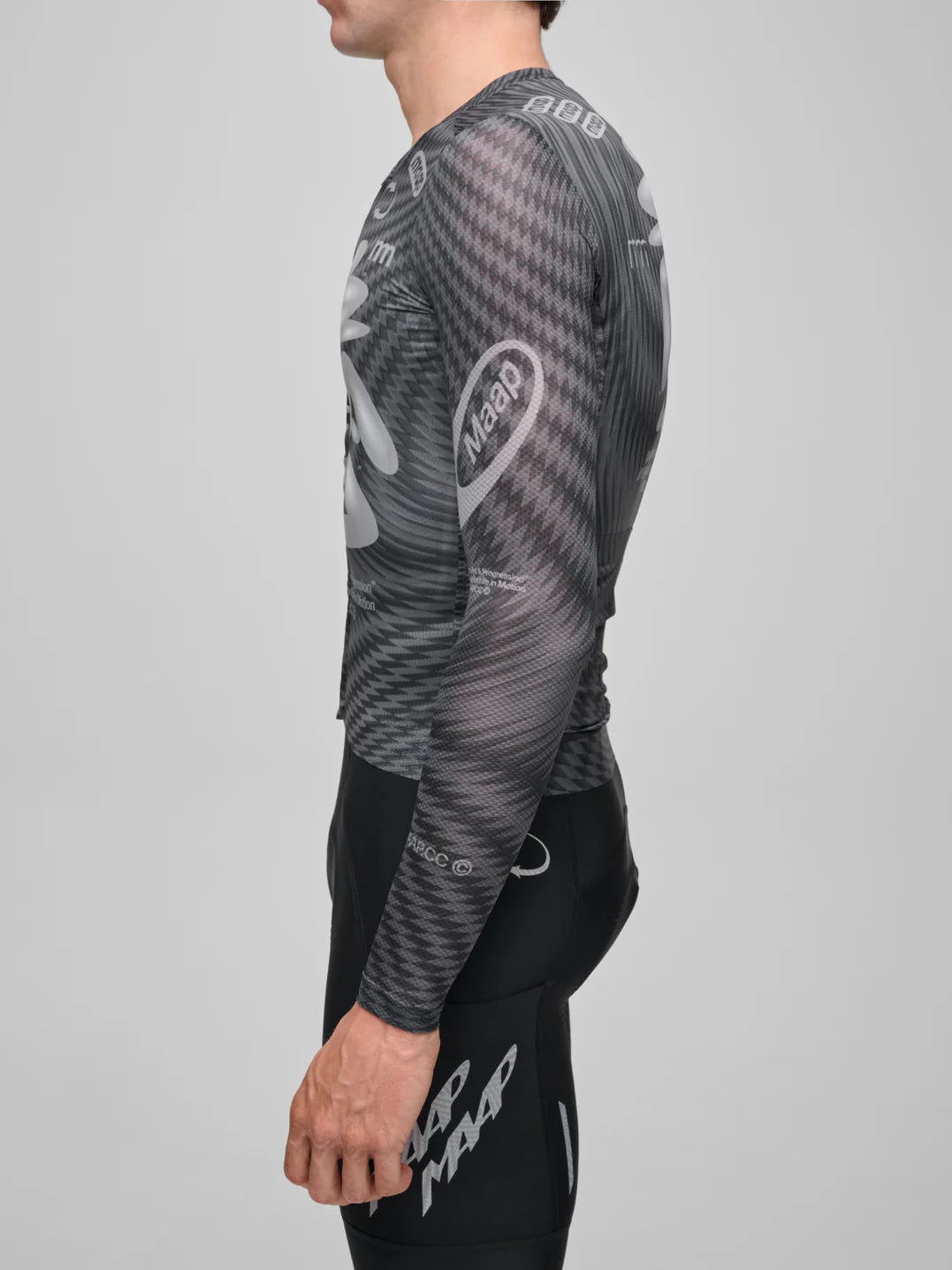 Maap Men's Spectrum Pro Air LS Jersey 3.0 Radtrikot Carbon Black