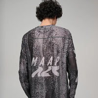 Maap Unisex Alt_Road™ Mesh Tee T-Shirt langarm Silver Black