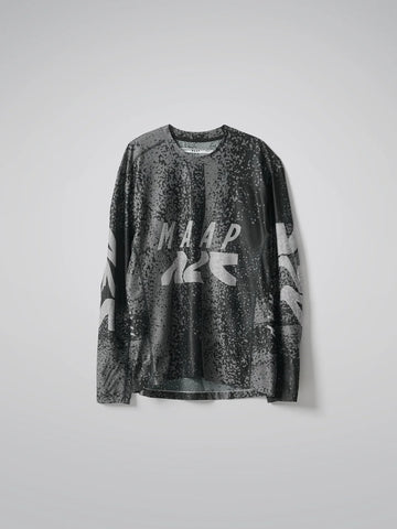Maap Unisex Alt_Road™ Mesh Tee T-Shirt langarm Silver Black