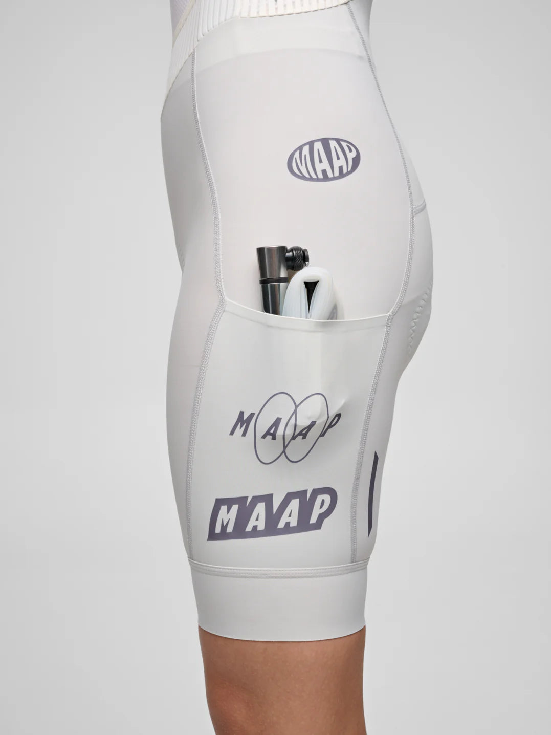 Maap Drome Team Bib Evo Cargo Women's Bib Short Radhose Ice Gray