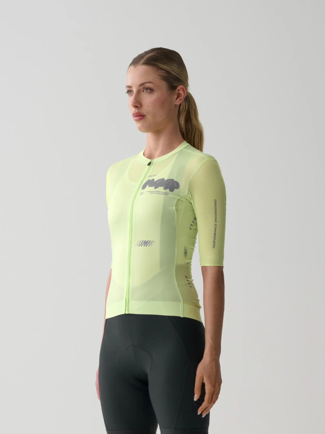 Maap Women's Aerate Pro Air Jersey 3.0 Radtrikot Shadow Lime