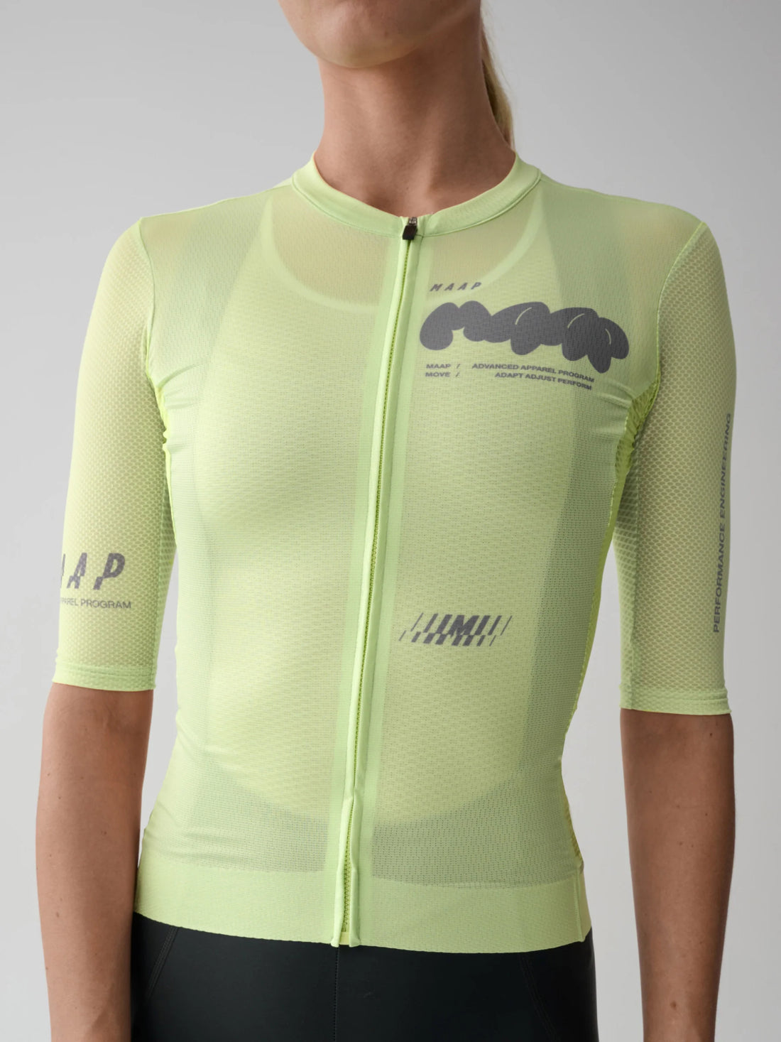 Maap Women's Aerate Pro Air Jersey 3.0 Radtrikot Shadow Lime