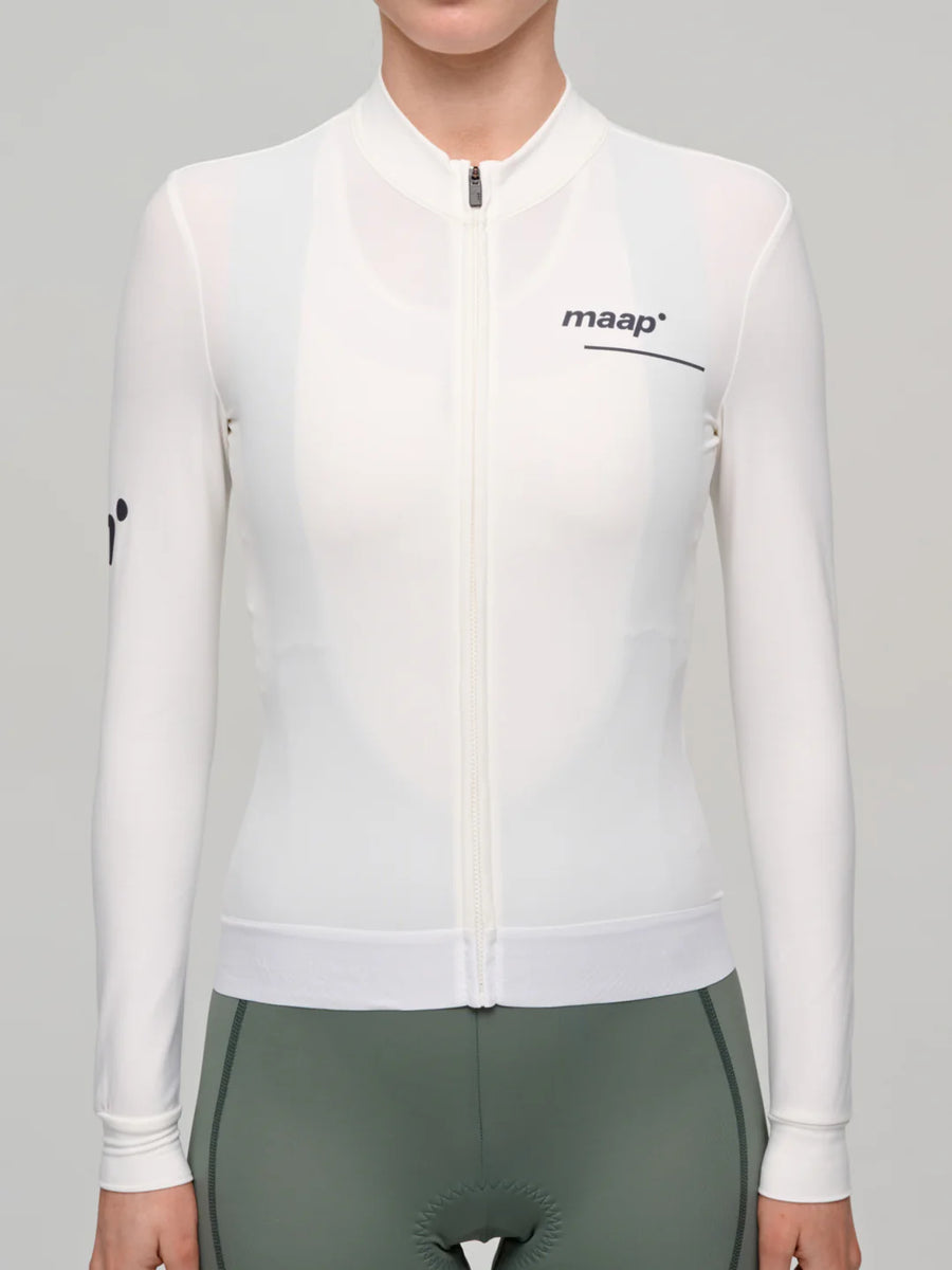 Maap Women's Training Thermal LS Jersey Radtrikot langarm White