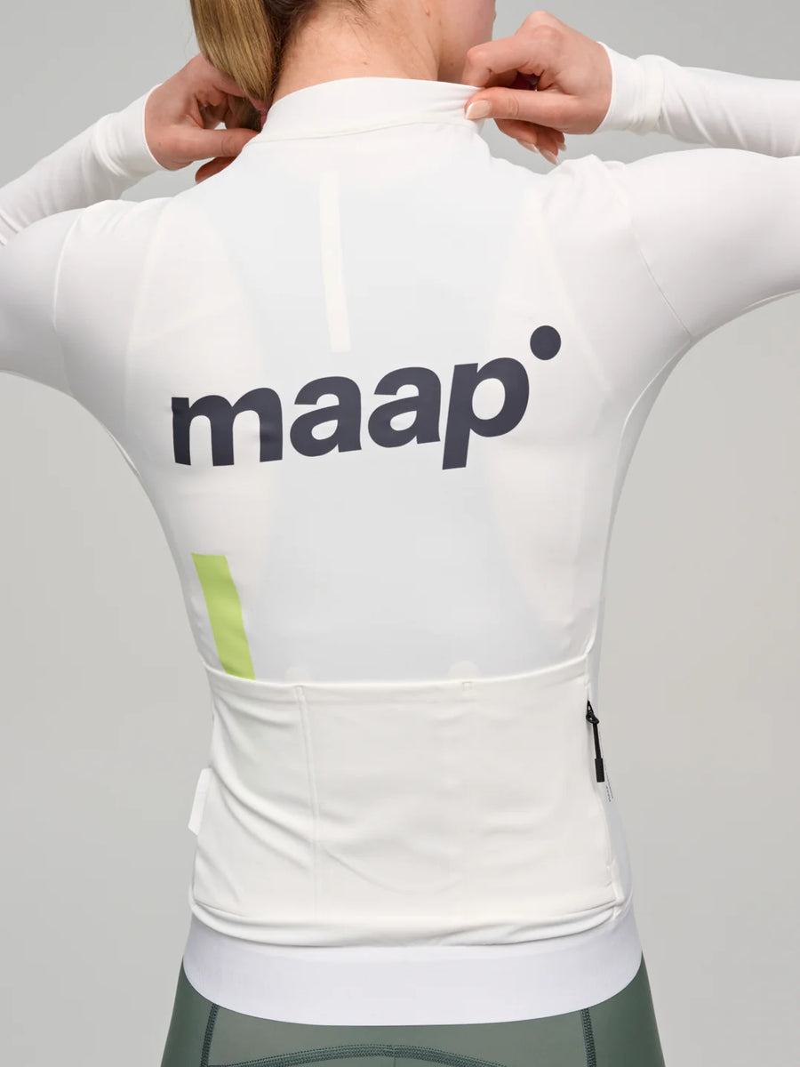 Maap Women's Training Thermal LS Jersey Radtrikot langarm White