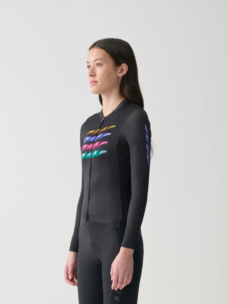 Maap Women's Evade X Pro Air LS Jersey 2.0 Radtrikot langarm Black